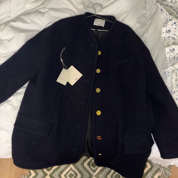 Tibi Majeur Boucle Cardigan Car Coat - Picture 10 of 12